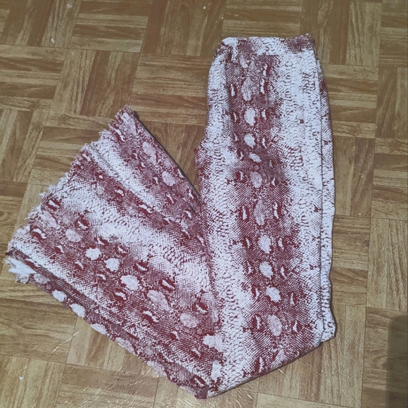 Flared Snake Print Jeans - Picture 3 of 3